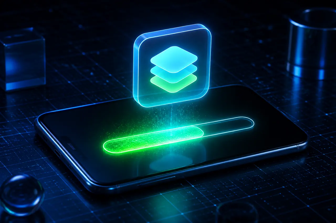 How to Install Colour Trading App illustration with neon blue background, green card tile, and gold coin accents