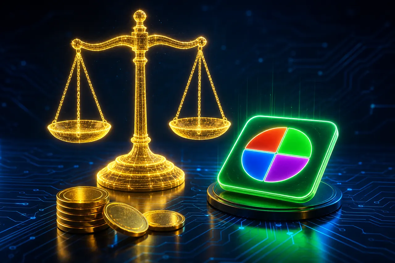 Which Colour Trading App Is Legal in India illustration with neon blue background, green card tile, and gold coin accents